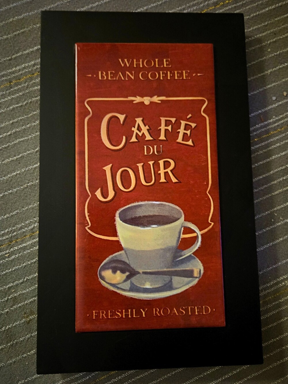 Y2K Cafe du Jour Vintage Coffee Wood/ Tile Sign, Plaque